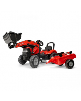 Tractor-pedales-Case-IH-Maxxum-130CVX-pala-remolque-961AM-Falk-agridiver-rojo